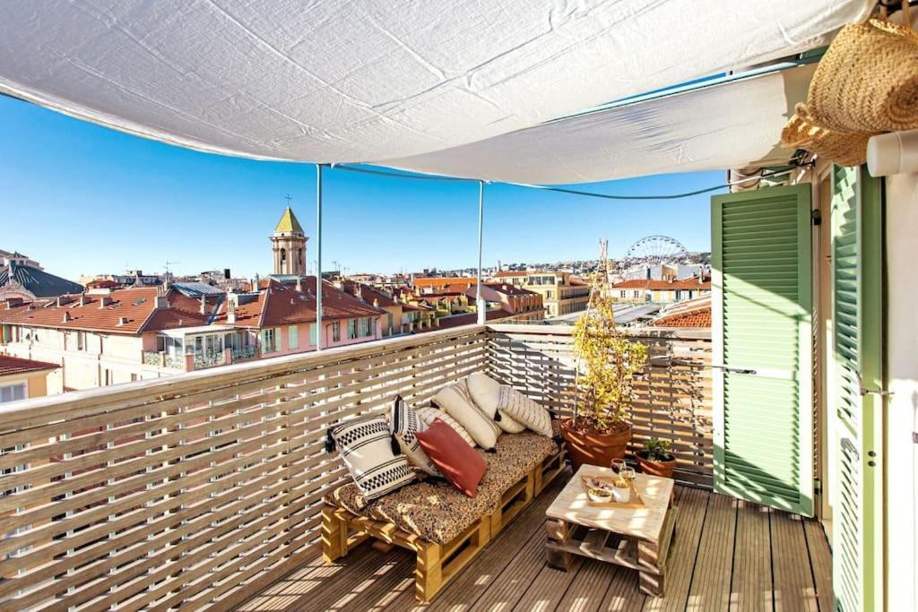 #9 Opera'S Duplex Panoramic Sea View Terrace & Ac 1Min To Beach Niza Exterior foto