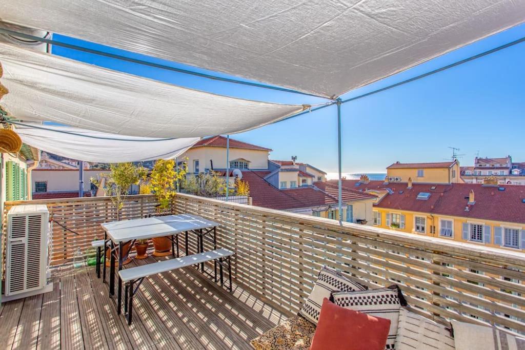 #9 Opera'S Duplex Panoramic Sea View Terrace & Ac 1Min To Beach Niza Exterior foto